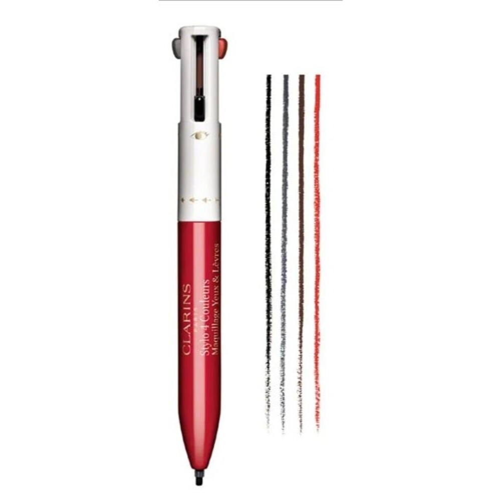 Clarins-02 Stylo 4 Couleurs. 4-Colour all-in-one pen eyes & Lipsliner eyeliner